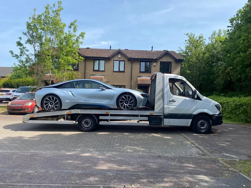 BMW i8 sports car recovery Milton Keynes — Awan Recovery MK