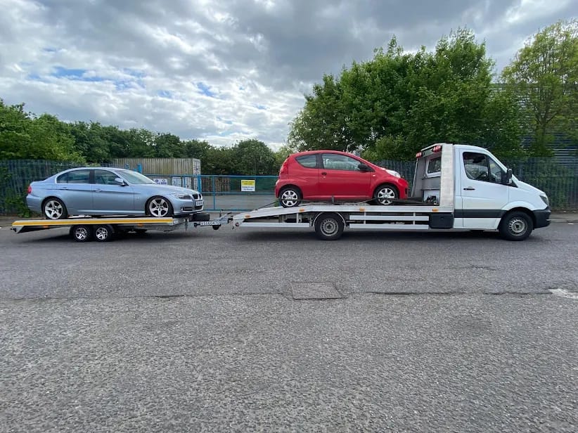 Multiple car transport — BMW and Toyota — Awan Recovery MK